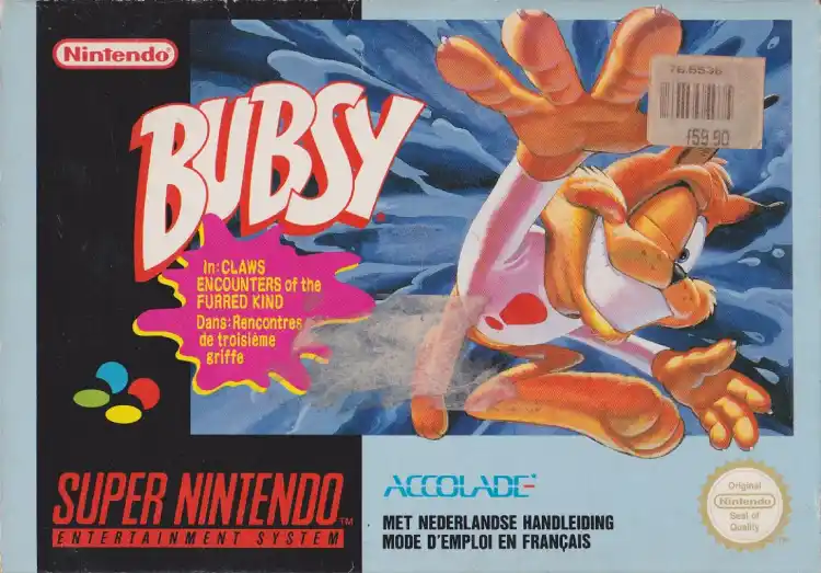 Bubsy in Claws Encounters of the Furred Kind (SNES)