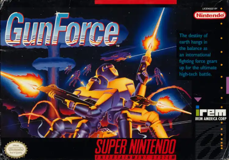 Gunforce - Battle Fire Engulfed Terror Island (SNES) Gunforce - Battle Fire Engulfed Terror Island (SNES)